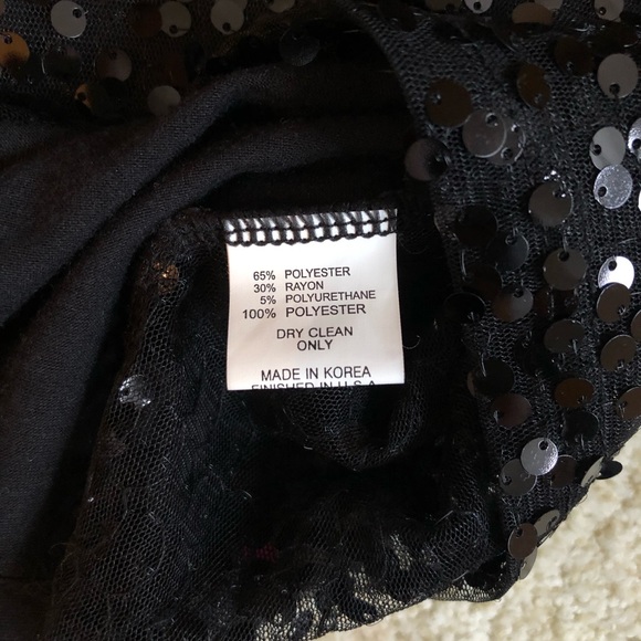 🖤Black sequin “party” top🖤 - Picture 6 of 6